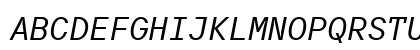 TT Interphases Pro Mono Trl Italic Uppercase Preview