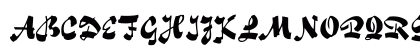 FoxScript Regular Uppercase Preview