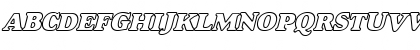 Alexuss Heavy Hollow W_BI Bold Italic Font