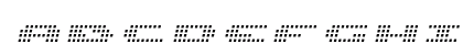 UP Tiny lcd four 8 Light Italic Uppercase Preview