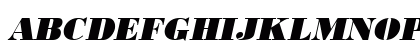 URWBodoniDExtBol Oblique Uppercase Preview