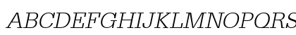 URWEgyptienneTLig Oblique Uppercase Preview