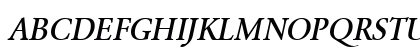 URWGaramondTMedNar Oblique Uppercase Preview
