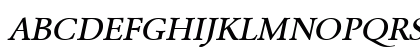 URWGaramondTMedWid Oblique Uppercase Preview