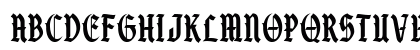 Vandal Street Regular Uppercase Preview