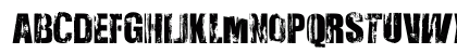 Very Damaged UL Regular Uppercase Preview