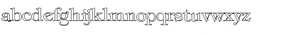 Tiffany-Normal Hollow Regular Font