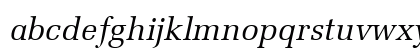 URWLatinoT Italic Lowercase Preview