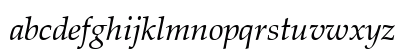 ZapfCalligr BT Italic Lowercase Preview