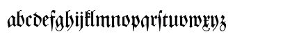 ZenithFraktur DB Regular Lowercase Preview