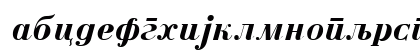 Cir Bodoni Bold Italic Lowercase Preview