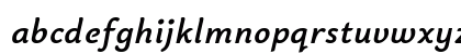 Bainsley Bold Italic Lowercase Preview