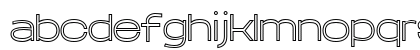 Aniko Thin Outline Regular Lowercase Preview