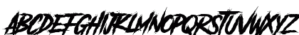 Another Danger Slanted - Demo Regular Lowercase Preview