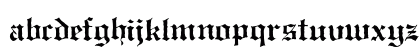 AntiqueBlack Regular Lowercase Preview