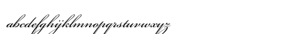 Bickham Script 400 Italic Lowercase Preview