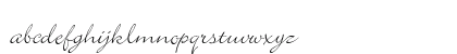 Bickley Script Plain Lowercase Preview