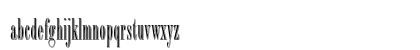 Bordeaux Display Std Regular Lowercase Preview