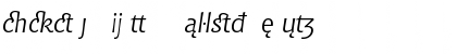 Bitstream Chianti Italic Extension Font