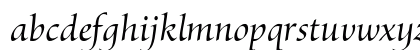 Byngve LT Std Italic Lowercase Preview