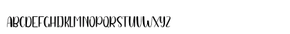 Carefree Regular Lowercase Preview
