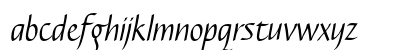 Caterina LT Std Light Italic Lowercase Preview