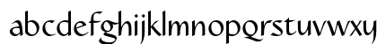 Caterina LT Std Regular Lowercase Preview