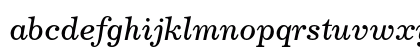 Century 731 Italic Lowercase Preview