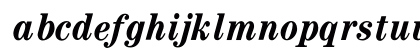 Century CondBoldItalic Lowercase Preview
