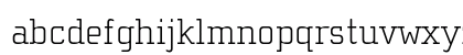 ChollaSlab Thin Lowercase Preview
