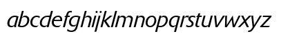 Delta Jaeger Light Italic Lowercase Preview