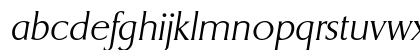 DragonEF ExtraLightItalic Lowercase Preview