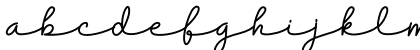 Dreamy Notes Script Regular Lowercase Preview