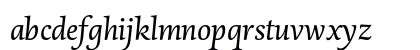 DTLDorianST Italic Lowercase Preview