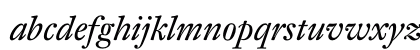 DTL Fleischmann T Italic Lowercase Preview