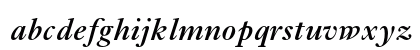Ehrhardt MT Std Semibold Italic Lowercase Preview