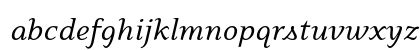 EideticNeo Italic Lowercase Preview