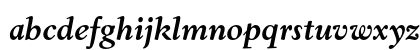 EldoradoText BoldItalic Lowercase Preview