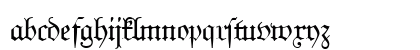 Blackletter-J790 Regular Lowercase Preview