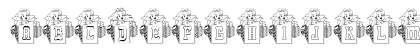 BJF Xmas Puppy Regular Lowercase Preview
