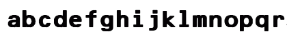 F25 Bank Printer Bold Lowercase Preview