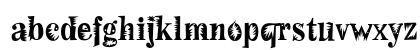 F2FMadZine LT Std Fear Regular Lowercase Preview