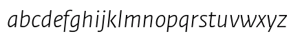 Fedra Sans Std Light Italic Preview