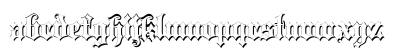 Blackletter Shadow Regular Lowercase Preview