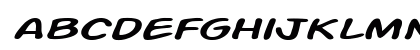 Action Man Extended Italic Lowercase Preview