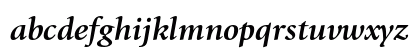 ITC Giovanni Bold Italic Lowercase Preview