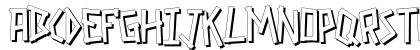 GRAPAFONT DemiBold shadow Lowercase Preview