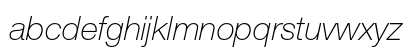 Helvetica Neue 36 Thin Italic Preview