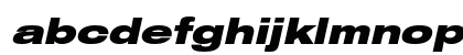 Helvetica Neue LT Std 93 Black Extended Oblique Preview