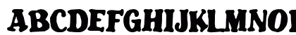 Blatant Regular Lowercase Preview
